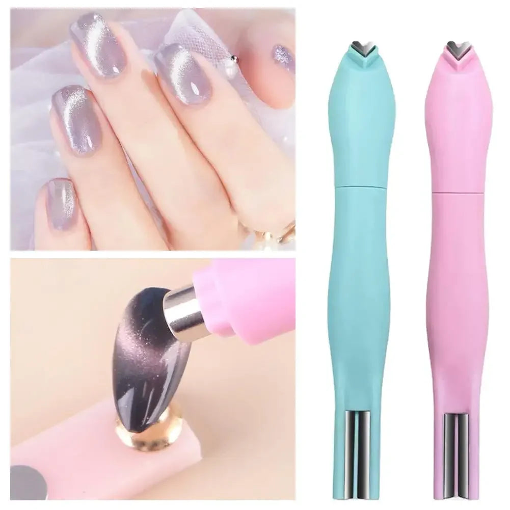 3-in-1 Heart Magnet for Cat Eye Gel Polish, Upgrade Magnetic Nail Art Tool for Stunning Cat Eye Effect, Round Line Hearts Magnet Peaceful Pleasures Health and Wellness