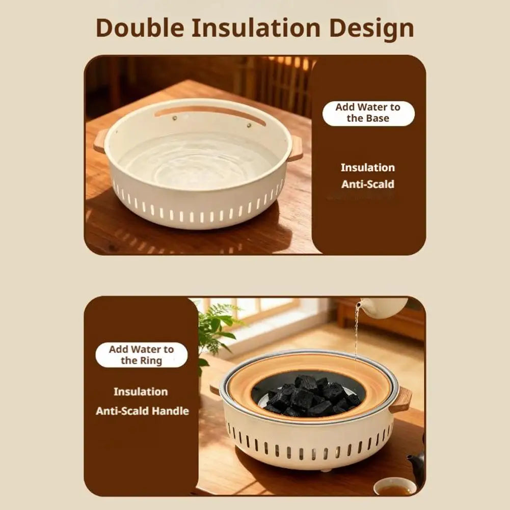 2026 New Electric Carbon Dual Use Tea Stove Set Home Barbecue Grill Full Kit Indoor Outdoor Tea Cooking Heating Cookware Peaceful Pleasures Health and Wellness