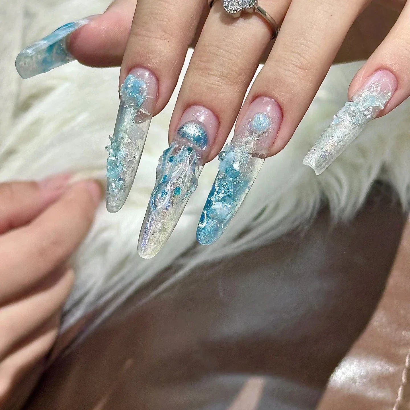 3D Silicone Sea Nail Art Mold – Octopus & Jellyfish Design