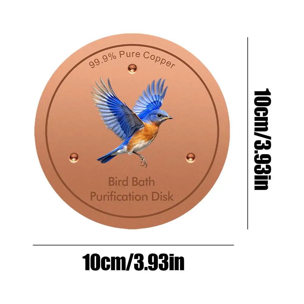 Copper Bird Bath Purification Disc | Triple-Point Support