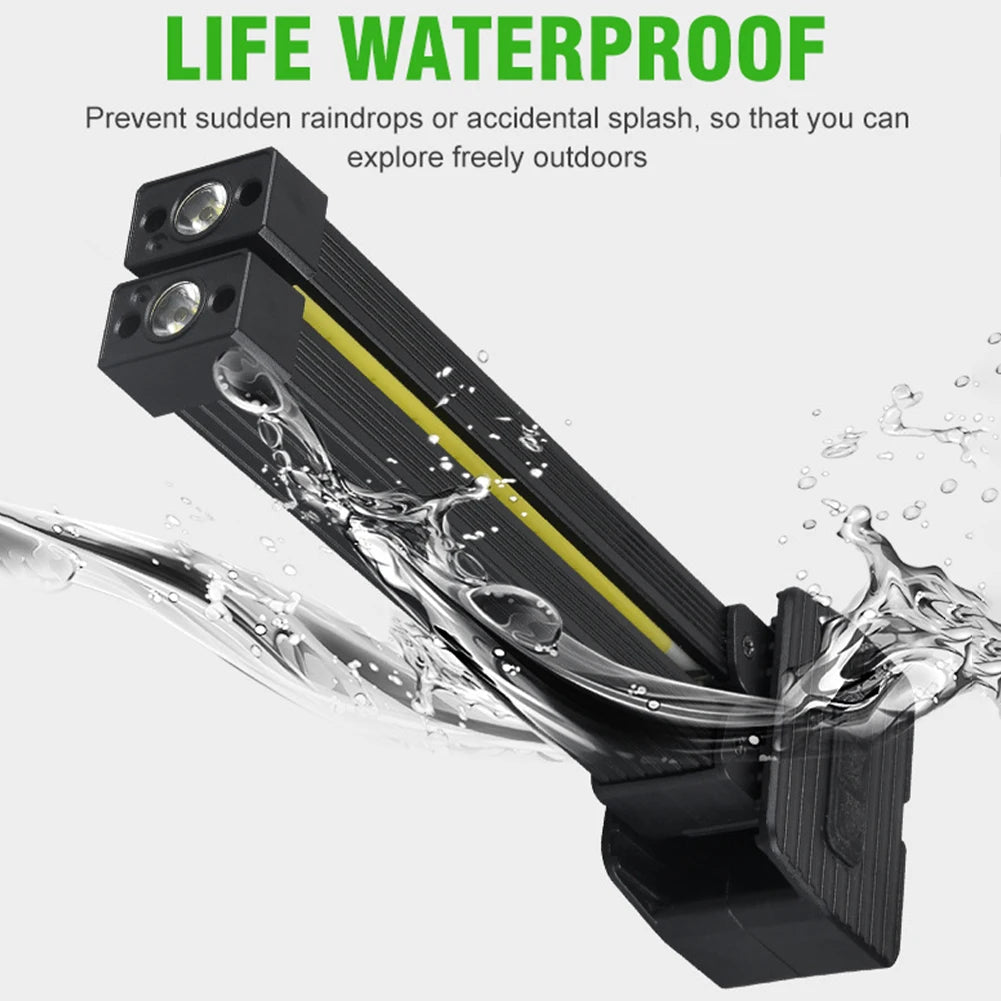 Foldable Gym Lamp for Posing Portable Worklight with Super Magnetic LED Posing Lamp with Hook & 7-grade Dimming USB Rechargeable Peaceful Pleasures Health and Wellness