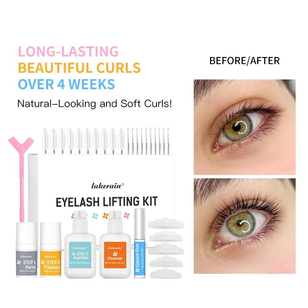 Semi-permanent Lash Lift Eyebrow Perming Kit Full Set Eyelash Lifting Cosmetics Long Lasting Makeup Tools Peaceful Pleasures Health and Wellness