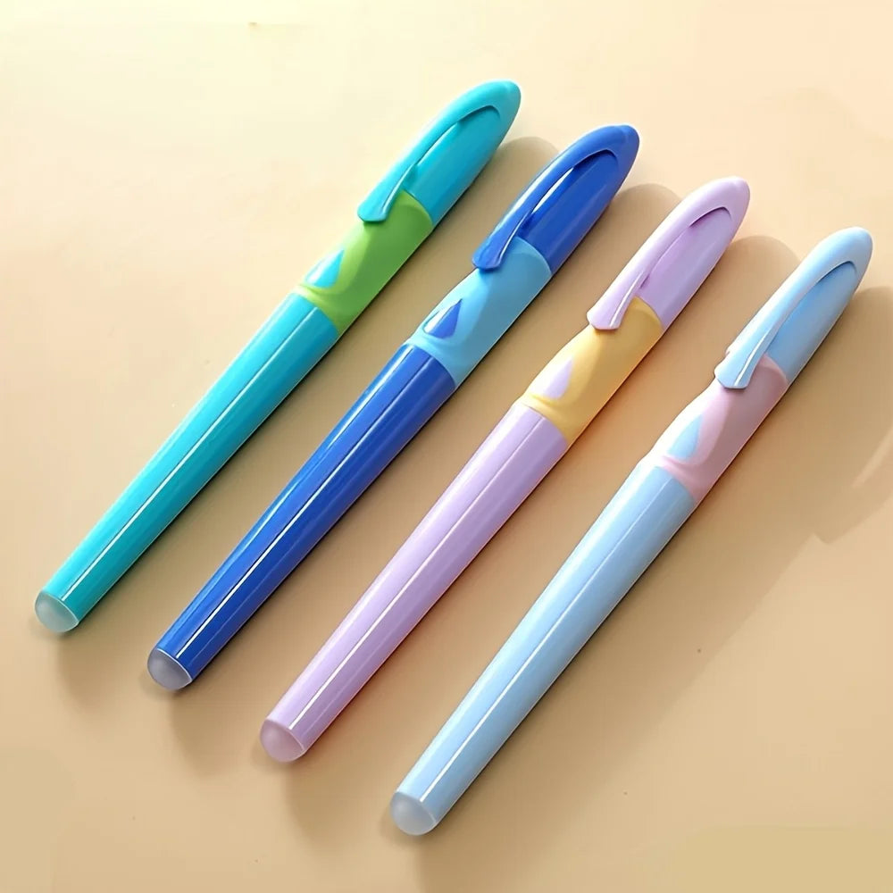 1 Set of Blue Fountain Pens, Heat-Sensitive Erasable Pens for Elementary School Students, Gift Box, Gift, Prize, Reward, Ideal Gift for Practicing Calligraphy and Writing, Smooth Writing, Comfortable Grip Peaceful Pleasures Health and Wellness
