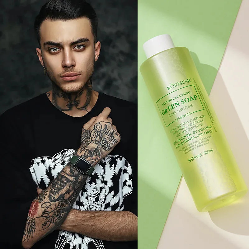 Tattoo Green Soap Cleansing Solution 500ml | Healing Care
