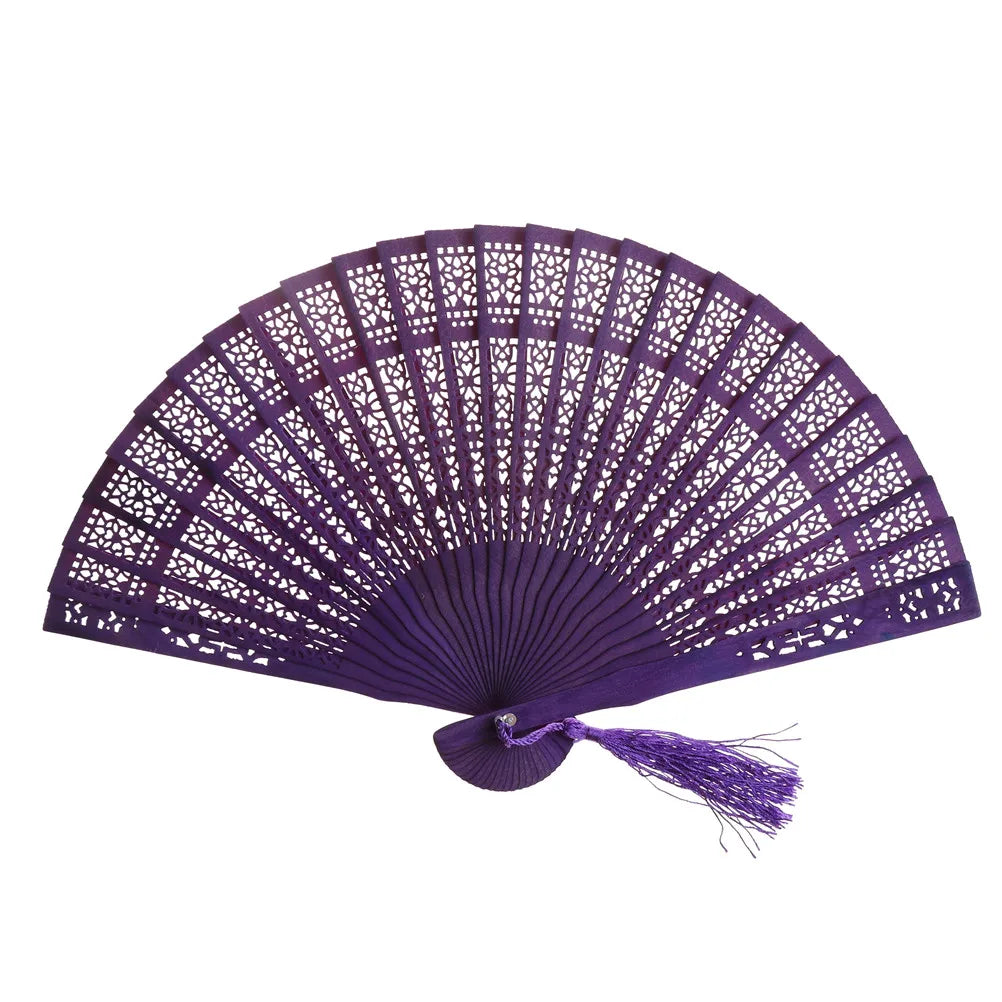 Chinese Bamboo Folding Hand Fan – Wood Pocket Fan for Wedding