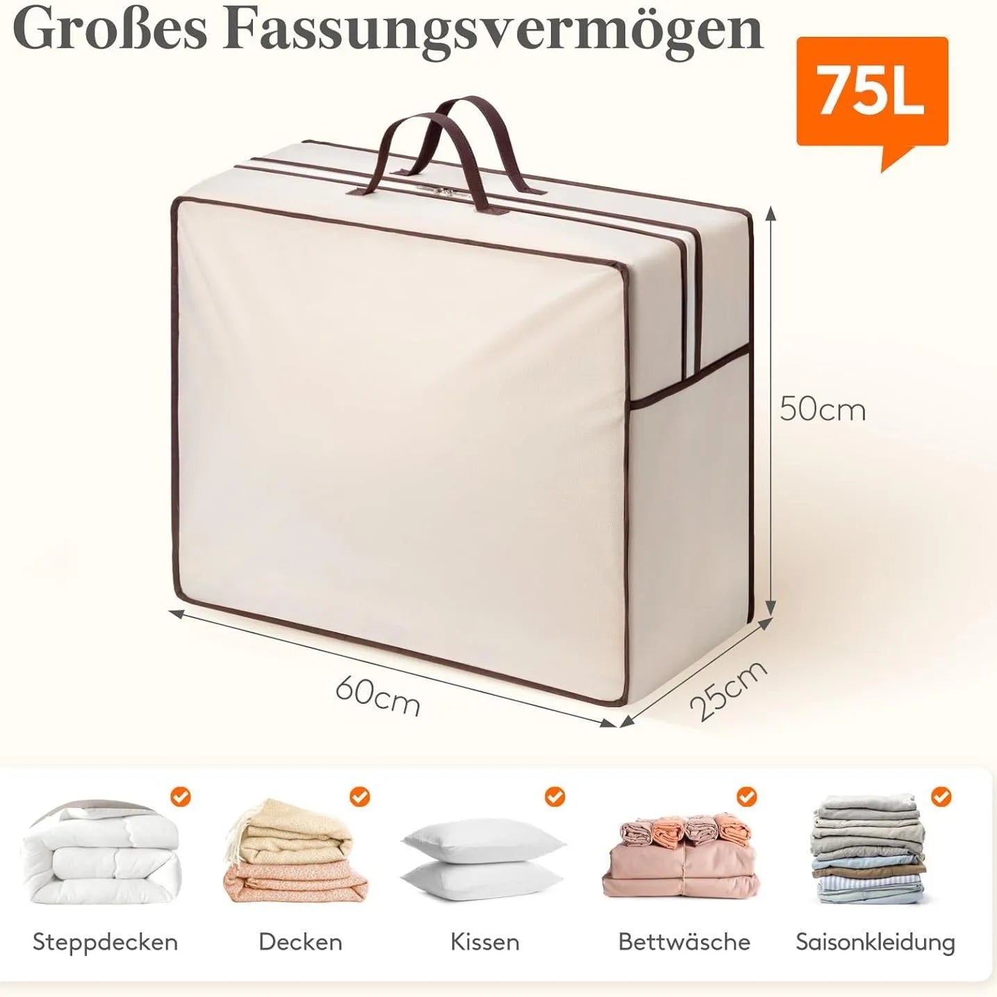 Extra Large Moving Bags | Heavy-Duty Storage Tote with Zipper