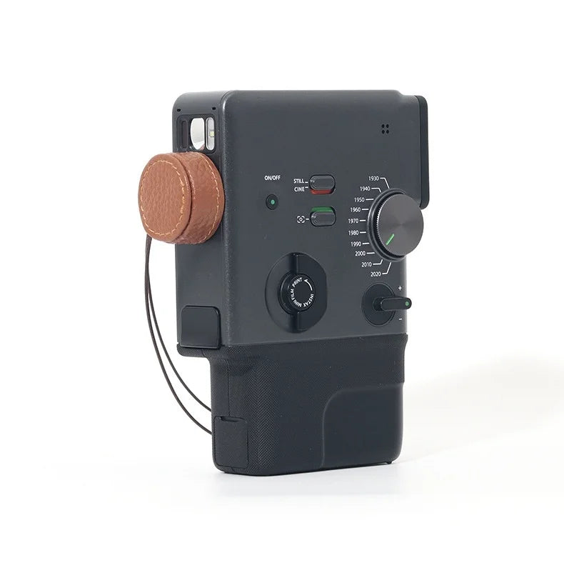 Available In A Variety Of Colors Leather Lens Cap For Instax MiniEVO Cinema Camera With Built-In Lanyard For Added Convenience Peaceful Pleasures Health and Wellness