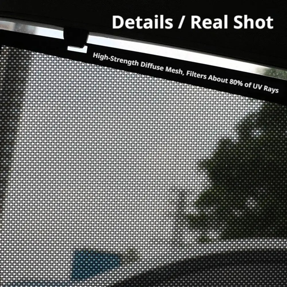 52cm Retractable Car Window Sun Shade Mesh for Sedan & SUV