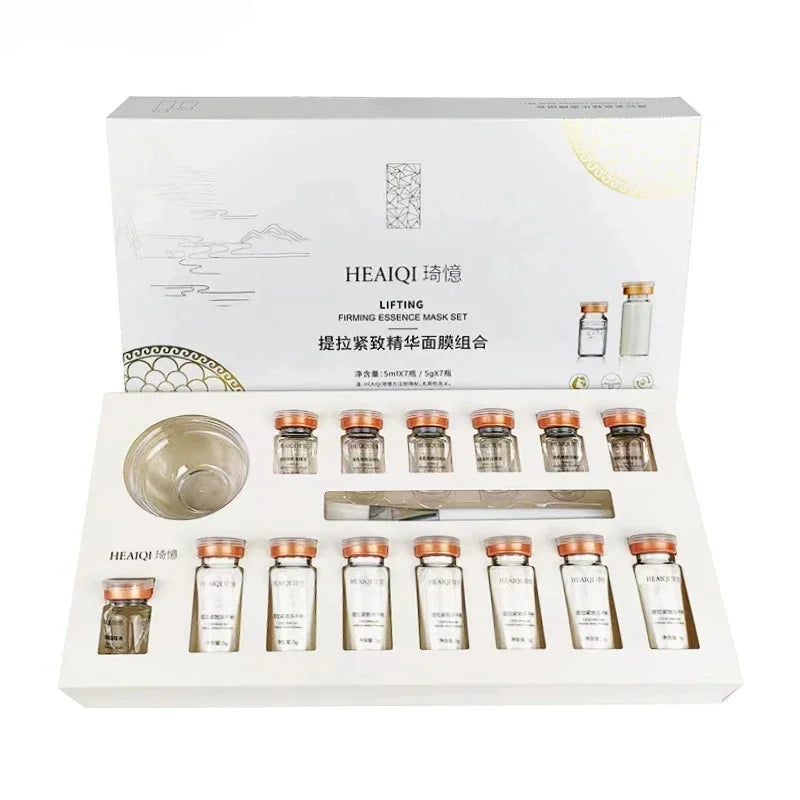 Korean Collagen Hyaluronic Acid Facial Mask Firms and Lifts Fine Lines and Brightens Moisturizing Peptide Essence Skin Care Peaceful Pleasures Health and Wellness