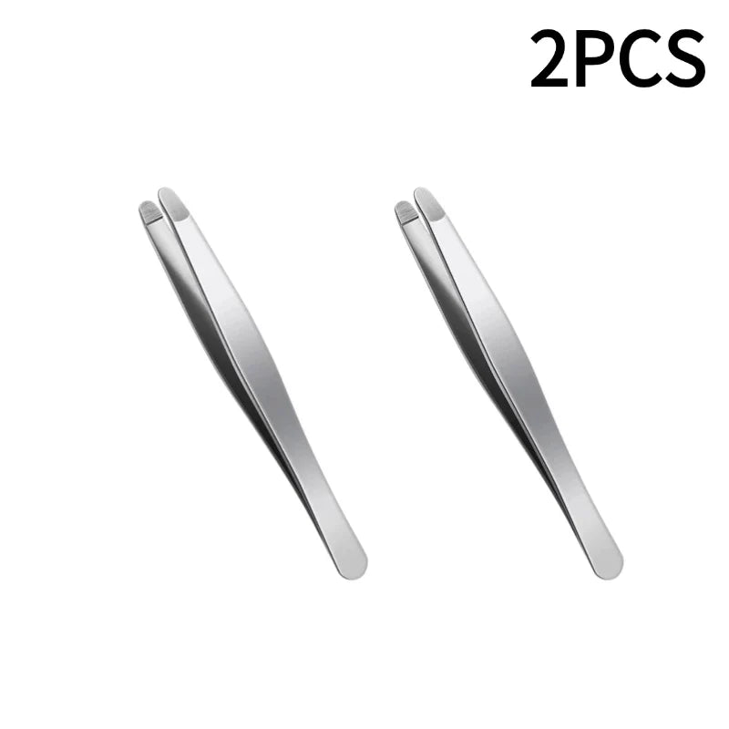 Precision Stainless Steel Tweezers – Eyebrow & Facial Hair Removal
