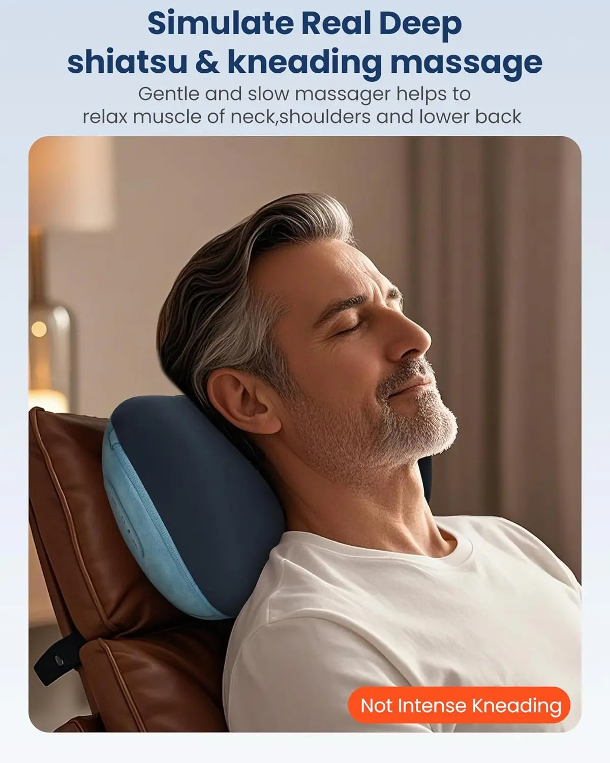 Cordless Shiatsu Neck & Back Massager with Heat – 3D Kneading Peaceful Pleasures Health and Wellness
