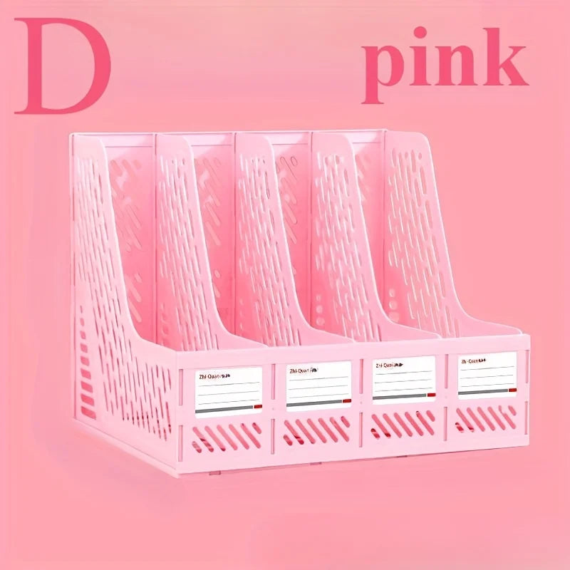 4-Tier Thickened File Rack | Desktop Document Organizer