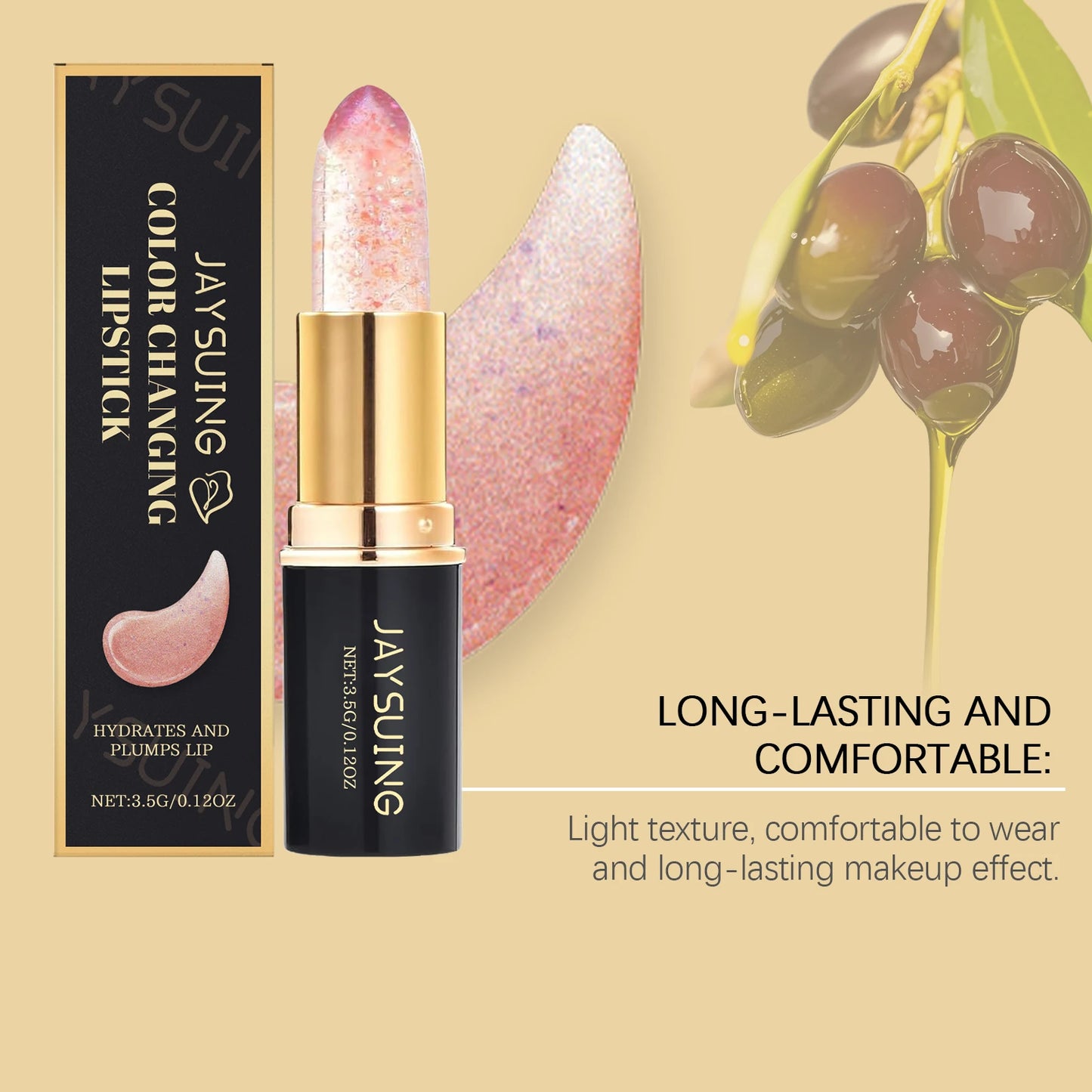 Jaysuing Crystal Jelly Color-Changing Lip Balm | Pearlescent