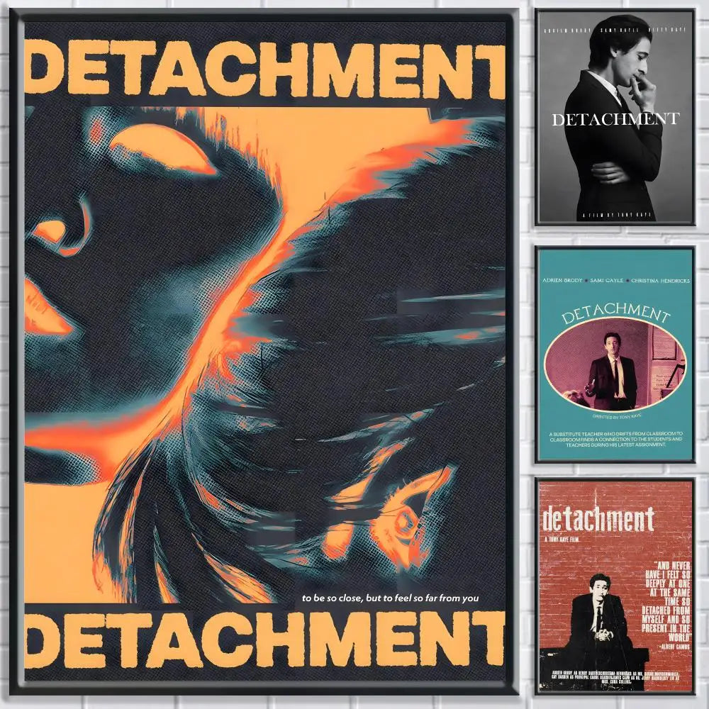 Movie D-Detachment Poster HD Self Adhesive Waterproof Wall Art Ideal for Home Office Dorm Bedroom Great Gift Peaceful Pleasures Health and Wellness