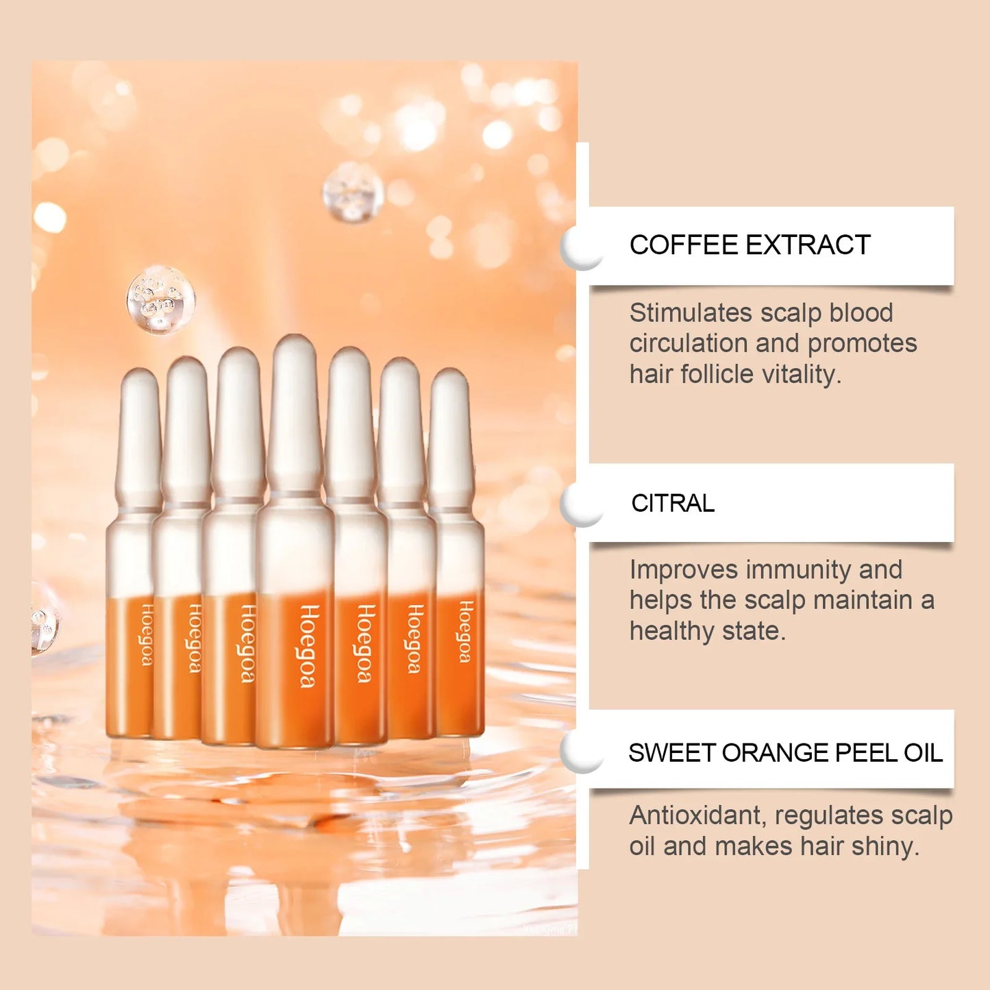 HOEGOA Hair Growth Serum Ampoules – Nourishing Scalp Treatment