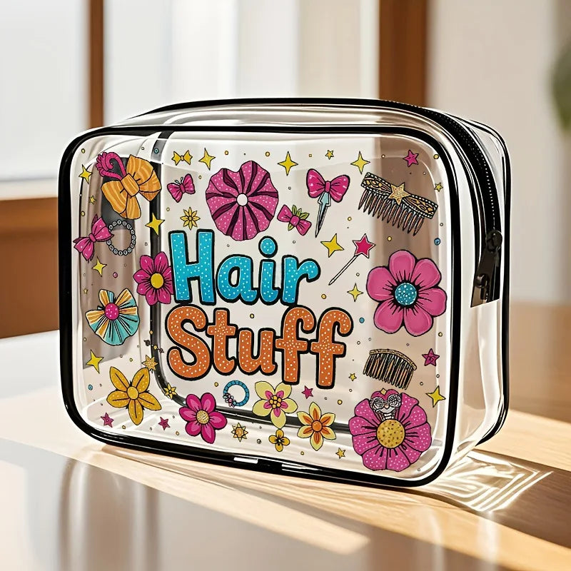 Medicine Cosmetic Bag Women Large Capacity Travel Organizer Easy Wipe Clean Toiletry Pouch Daily Use Trip Toiletry Travel Bag Peaceful Pleasures Health and Wellness Style 6 S