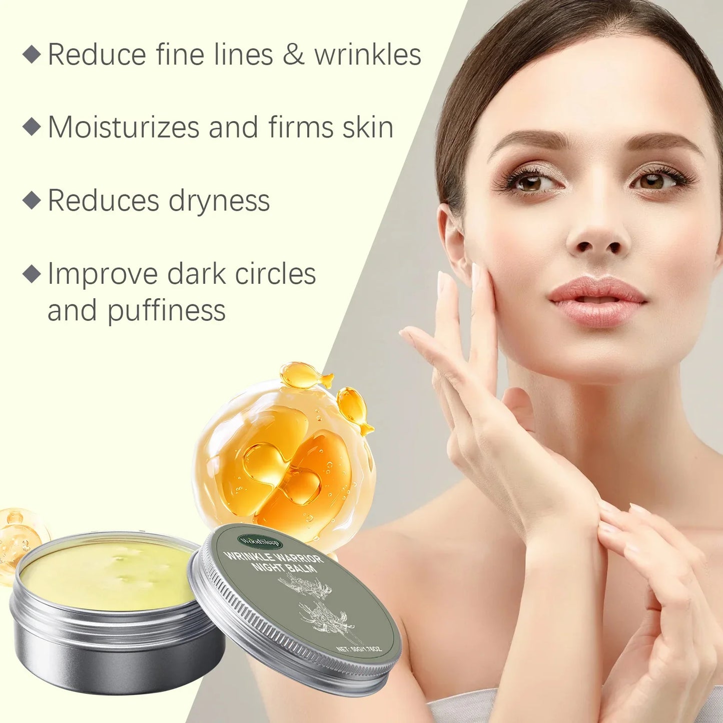 WOODSLEEP 6-in-1 Firming Day Balm Face Cream 50g | Brightening