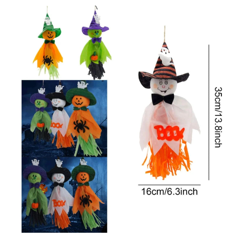 Halloween Hanging Ghost Decorations – Outdoor Windsock Pendants