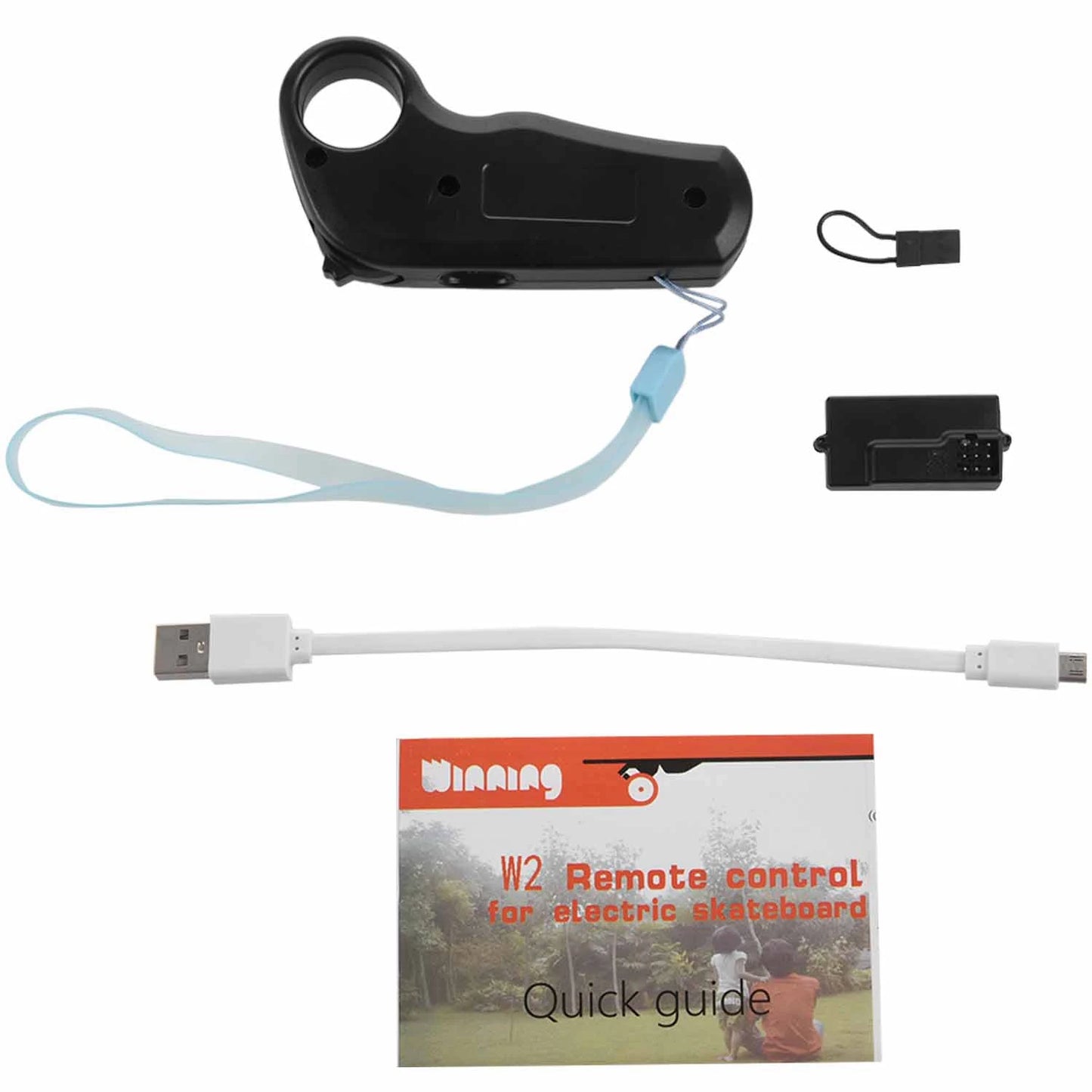 2.4Ghz Mini Remote Control Built-In Lithium Battery With Receiver, Suitable For Electric Skateboard Longboard Peaceful Pleasures Health and Wellness