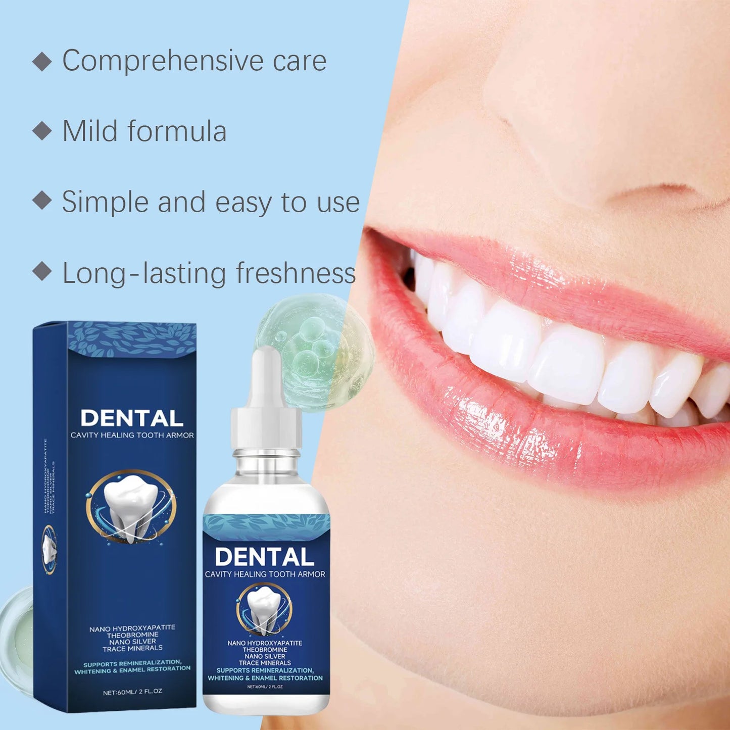 Oralhoe Teeth Brightening Serum 60ml | Deep Clean & Fresh Breath
