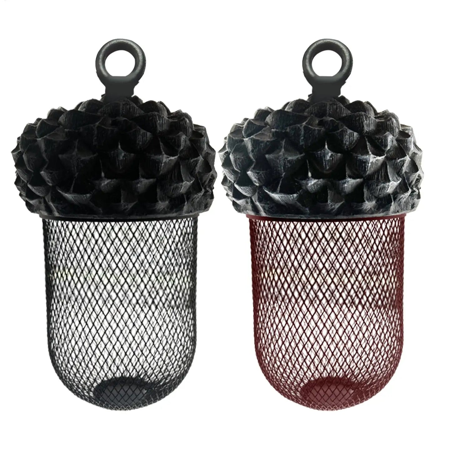 Acorn Bird Feeder – Decorative Resin Metal Garden Feeder Hanging Bird Feeder Peaceful Pleasures Health and Wellness