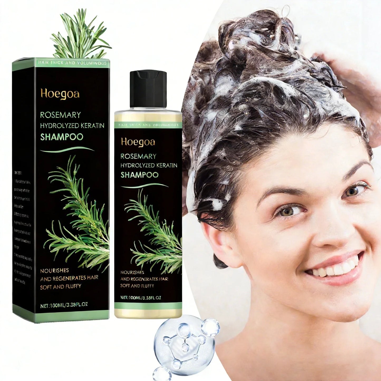 HOEGOA Rosemary Keratin Shampoo – Hair Growth & Repair