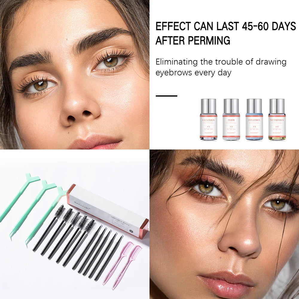 Hot Brow Lift Perming Eyebrow Lifting Brow Lamination Kit With Cling Film Nutrition Keratin Perming Lotion For Home Use Kit Peaceful Pleasures Health and Wellness