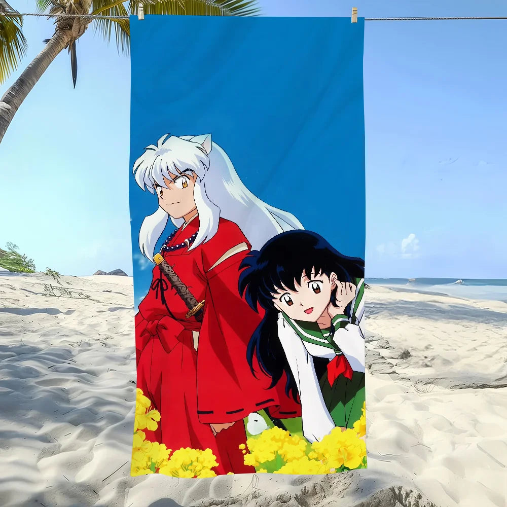 InuYasha Anime Beach Towel – Quick Dry Sports & Pool Towel