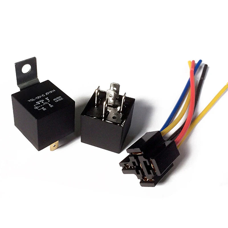 Waterproof 12V 40A 5-Pin Car Relay with Socket | Automotive