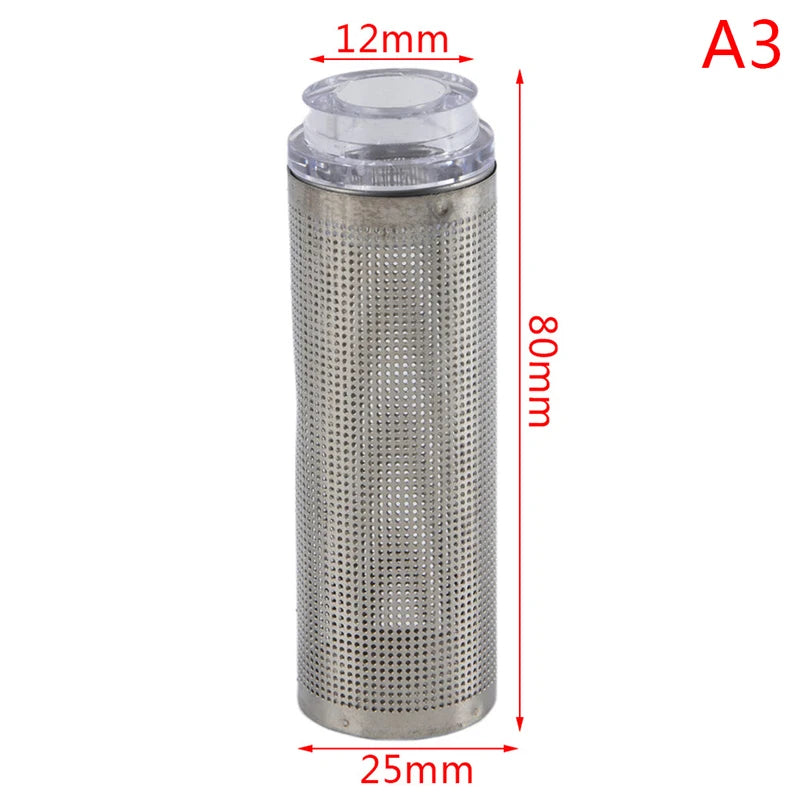 Aquarium Inflow Inlet Filter Stainless Basket Mesh Net Filter Guard Fish Tank Filter Accesories Intake Strainer Pre-Filter Cover Peaceful Pleasures Health and Wellness A3