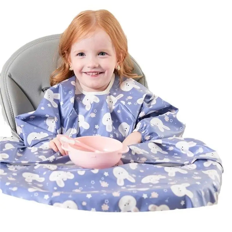 Baby Long Sleeve Feeding Bib Smock | Waterproof Coverall 1–5Y