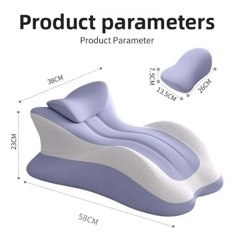 Memory Foam Bed Wedge Pillow Anti Snoring Acid Reflux Relief Neck Back Leg Pain Reading Sleeping Post Surgery Recovery Pillow Peaceful Pleasures Health and Wellness