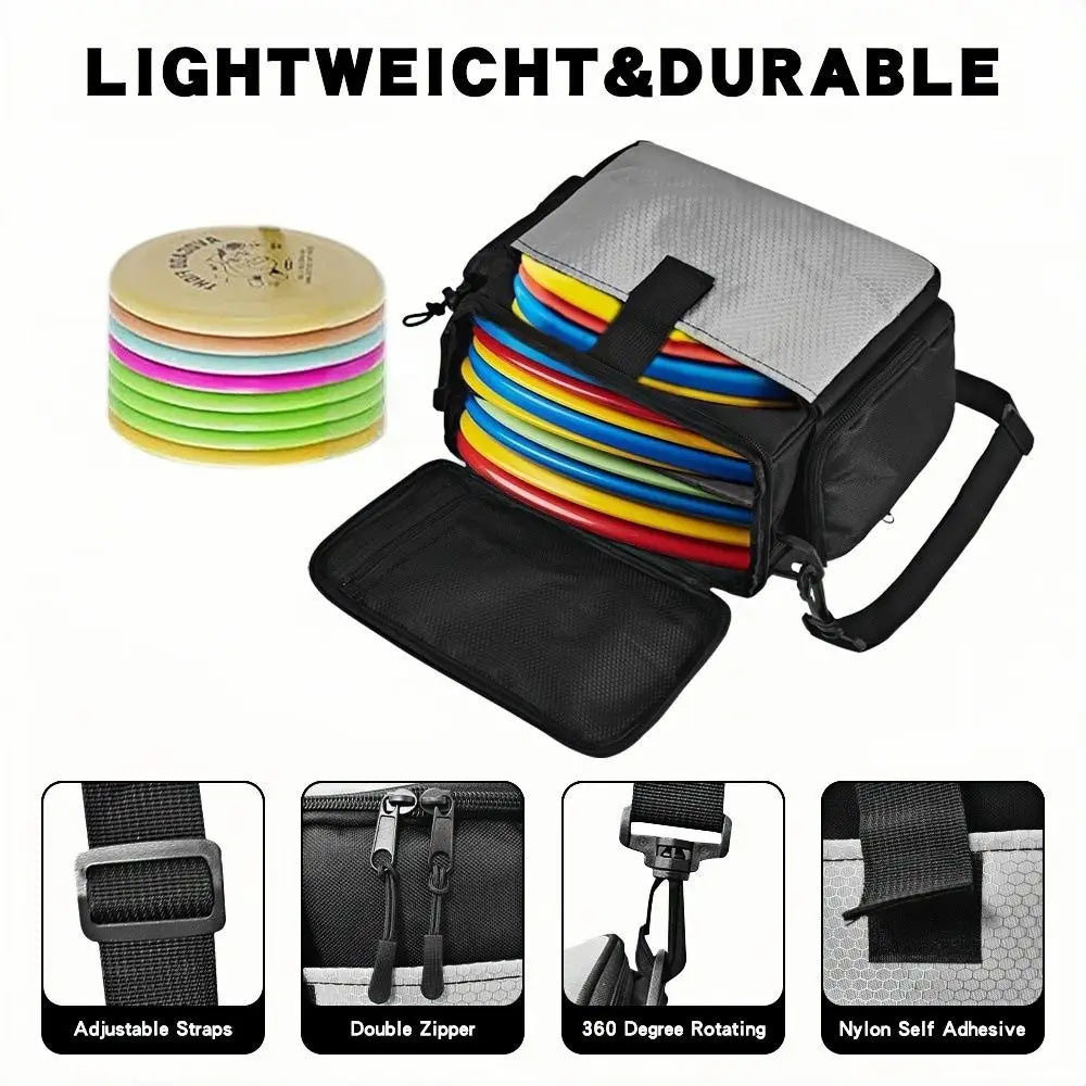 Disc Golf Starter Bag – Waterproof, Large Capacity, 13+ Discs