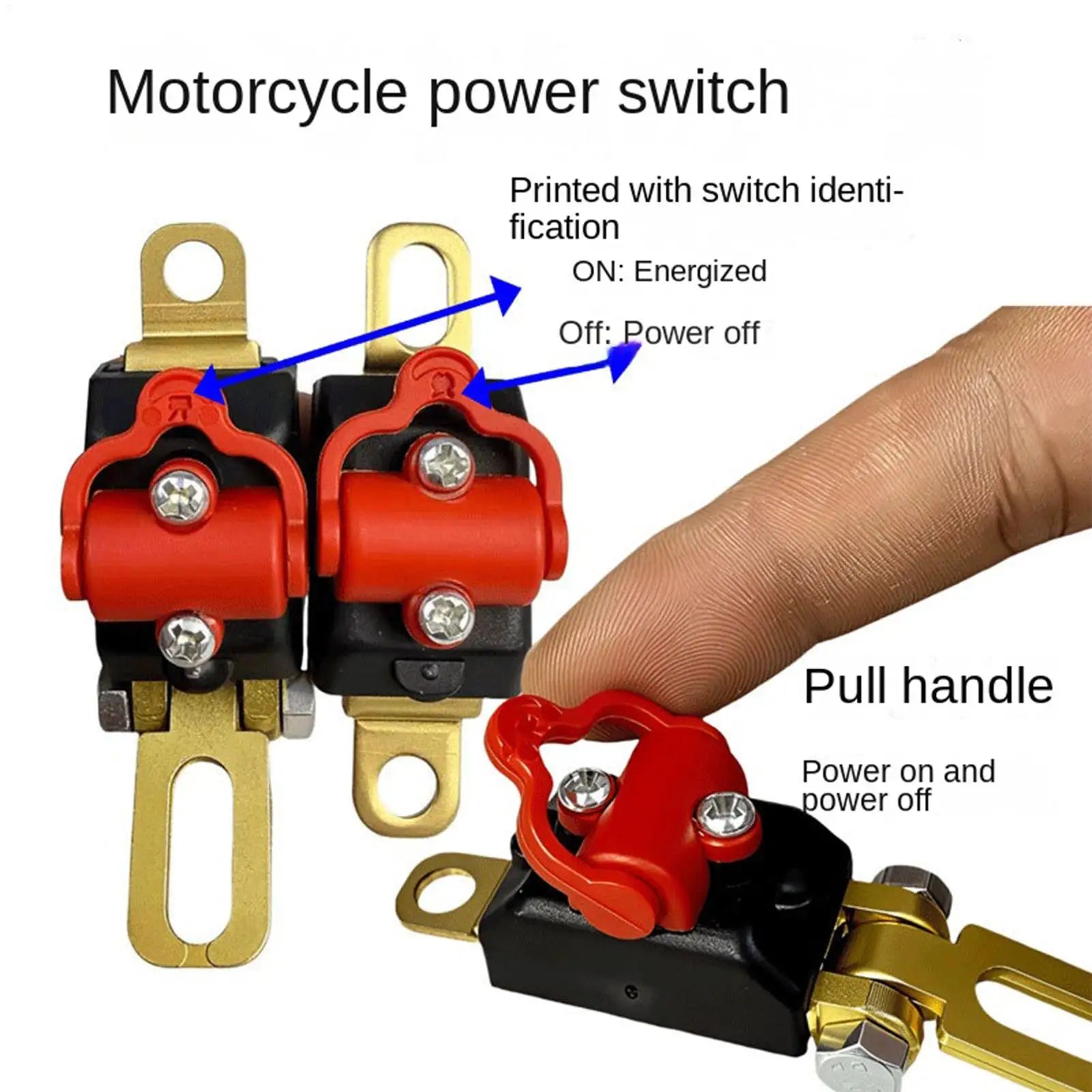 ATV Battery Disconnect Switches Universal 12V Anti-Leakage Isolation Breaker For Moto Car Boat RV Truck Prevent Current Loss Peaceful Pleasures Health and Wellness