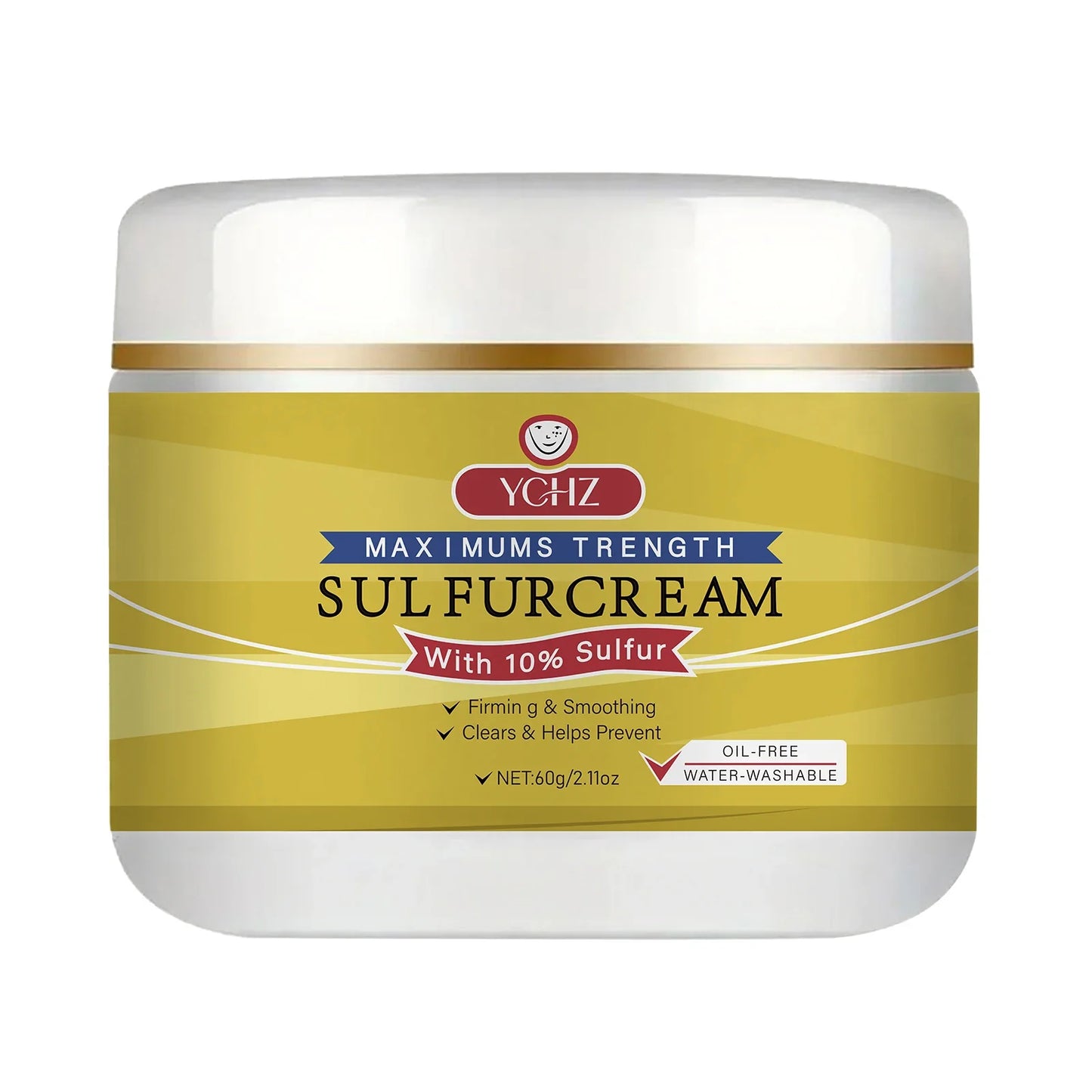 YCHZ Sulfur Face Cream – Brightening & Moisturizing | 60g