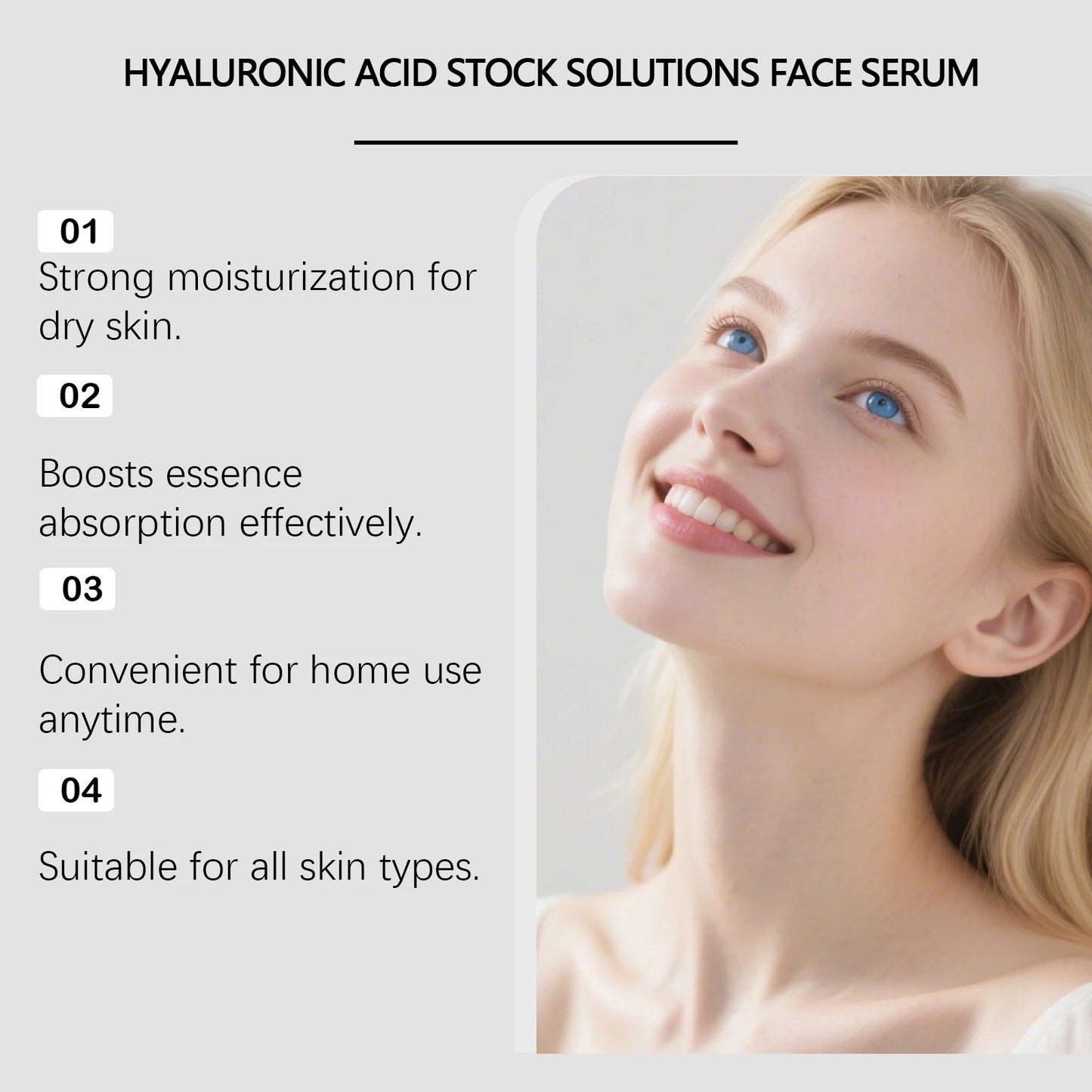 Hyaluronic Acid Face Serum & Microneedle Roller Set | EELHOE