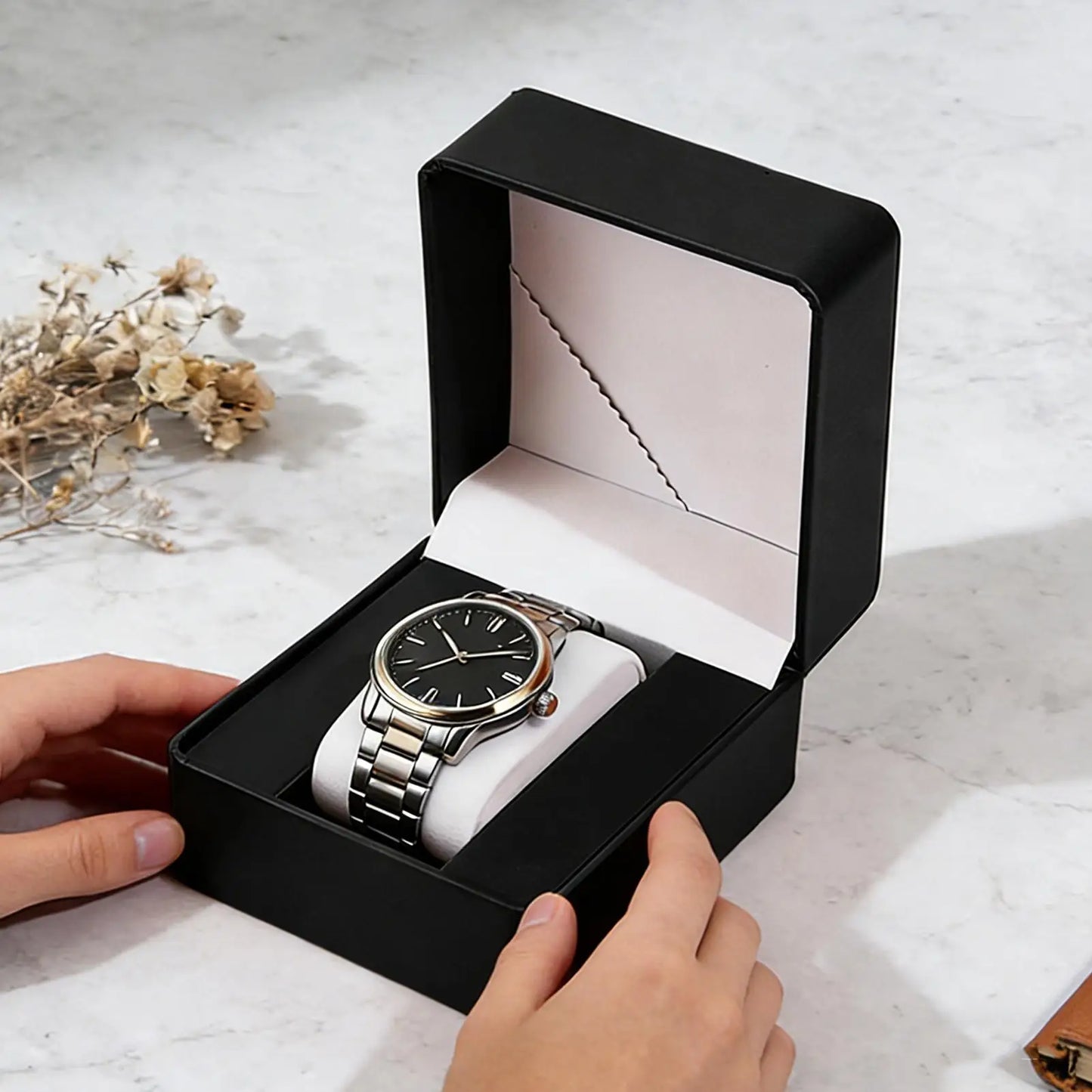 PU Leather Watch Gift Box – Wristwatch Storage & Display Case