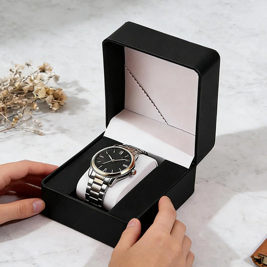 PU Leather Watch Gift Box – Wristwatch Storage & Display Case Watch Storage Box Oasis Select