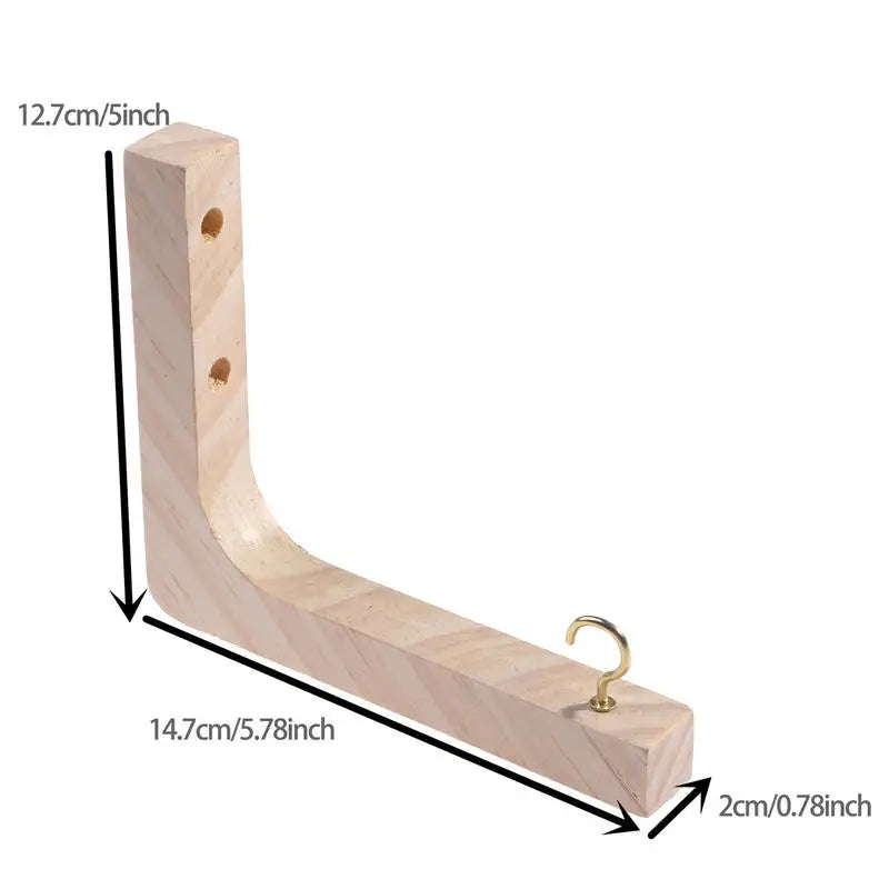 1/2pcs Wooden Hanging Plant Hooks Natural Wood Hooks for Hanging Plants Indoor Wall Decoration Simple Pine Wood Wall Hangers Peaceful Pleasures Health and Wellness