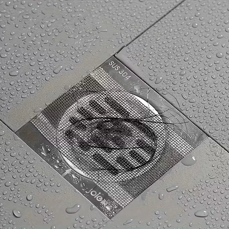 5m Cutable Shower Drain Hair Catcher Self-adhesive Floor Stickers