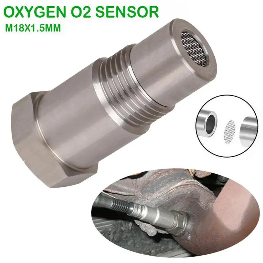2PCS Off-Road Performance Oxygen Sensor Adapter M18X1.5 CEL Fix O2 Sensor for Catalyst CSV Auto Parts Performance Car Accessory Peaceful Pleasures Health and Wellness