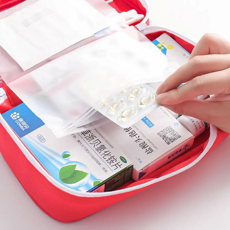 Storage Bag Primary School Student Epidemic Prevention Bag Travel Portable First Aid Kit Emergency Outdoor Bag Peaceful Pleasures Health and Wellness