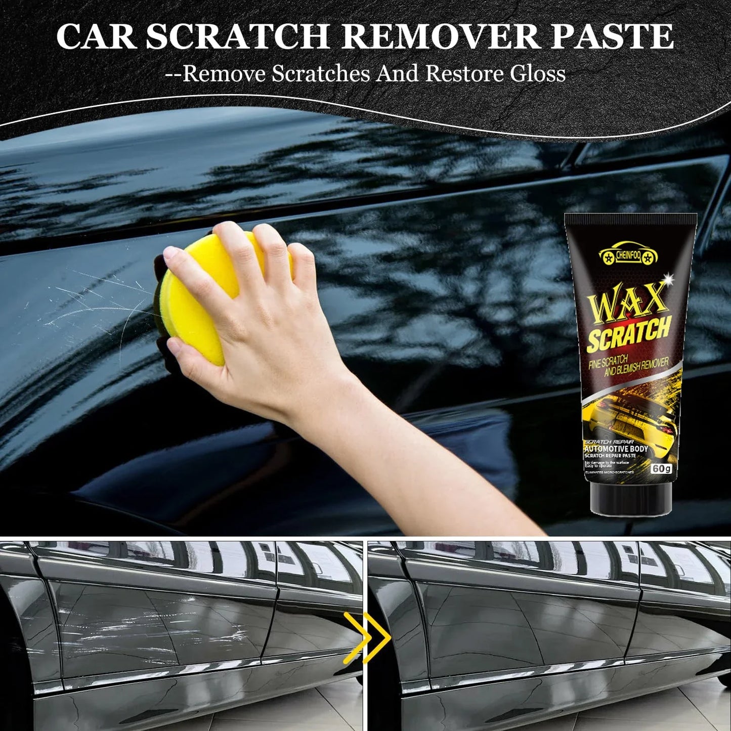 CHEINFOO Car Scratch Repair Wax | Polish & Auto Detailing