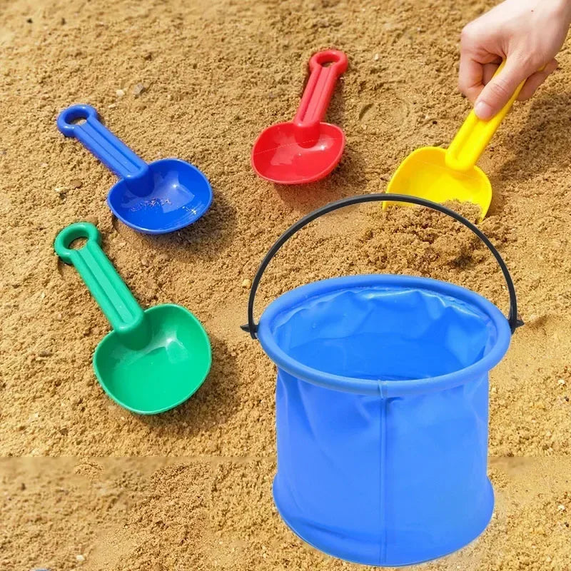 Collapsible Beach Sand Bucket – Kids' Pool & Outdoor Toy