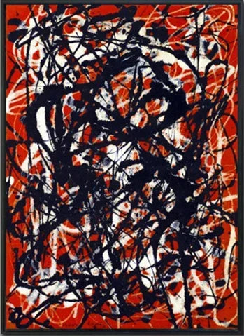 Jackson Pollock Abstract Canvas Wall Art Print | Home Decor Canvas Wall Art Peaceful Pleasures Health and Wellness