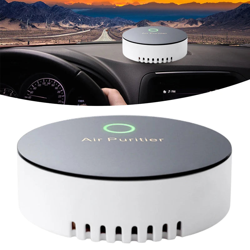 Car Air Purifier Negative Ion Generator Smoke Dust Odor Removal Filtration Element For Home Vehicle Usb Electronic Air Purifier Peaceful Pleasures Health and Wellness
