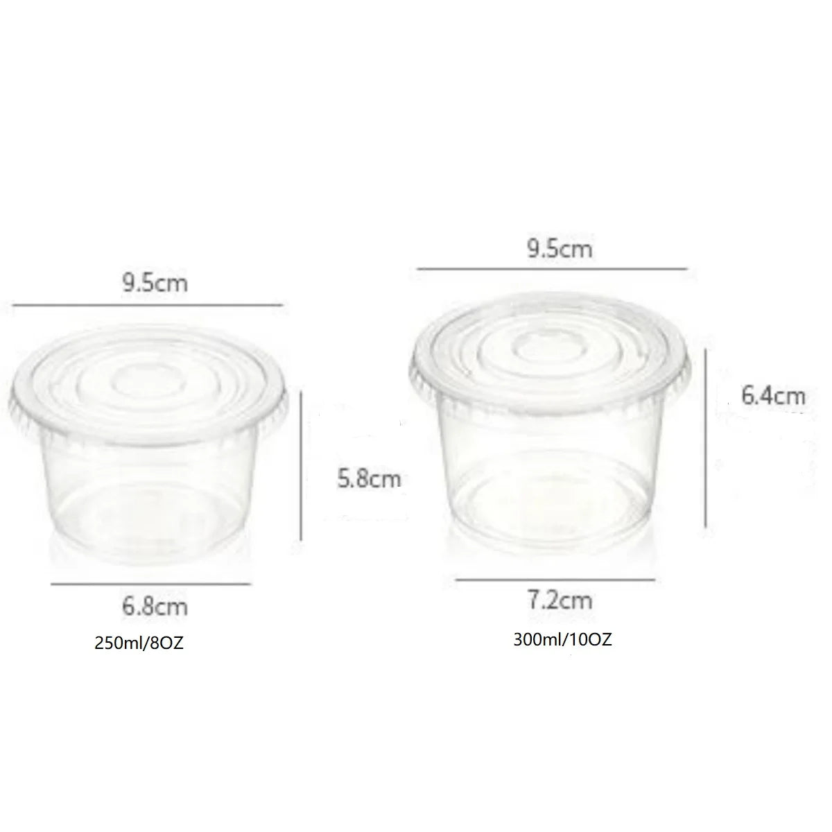 8/10OZ Plastic Parfait Cups with Flat Lids Disposable Dessert Cups with Lids Clear Plastic Fruit Cups Snack Cups with Lid Peaceful Pleasures Health and Wellness