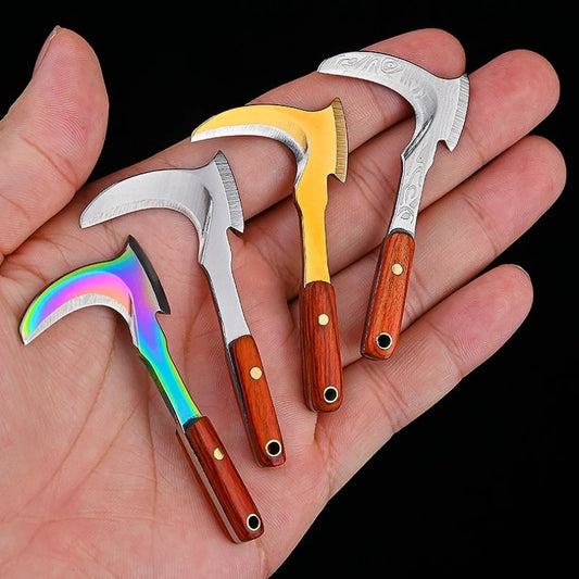 Keychain small kitchen knife mini sickle gift knife courier knife body knife key knife non-folding knife pendant accessories. Peaceful Pleasures Health and Wellness