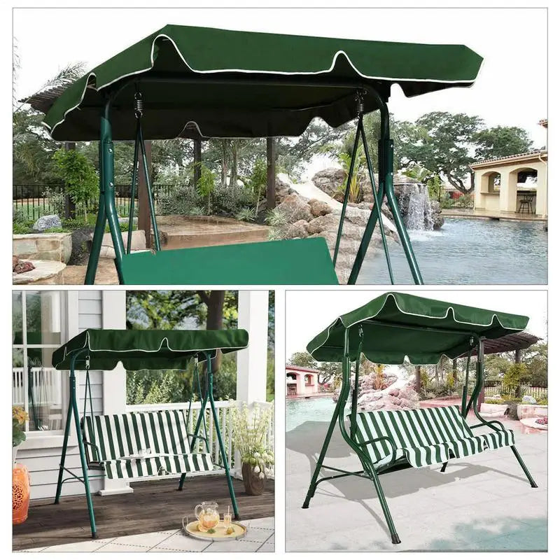 Swing Canopy Replacement Top Waterproof Canopy Swings Top Rain Cover Yard Sunshade Cloth Waterproof Canopy Swings Top Rain Cover Peaceful Pleasures Health and Wellness