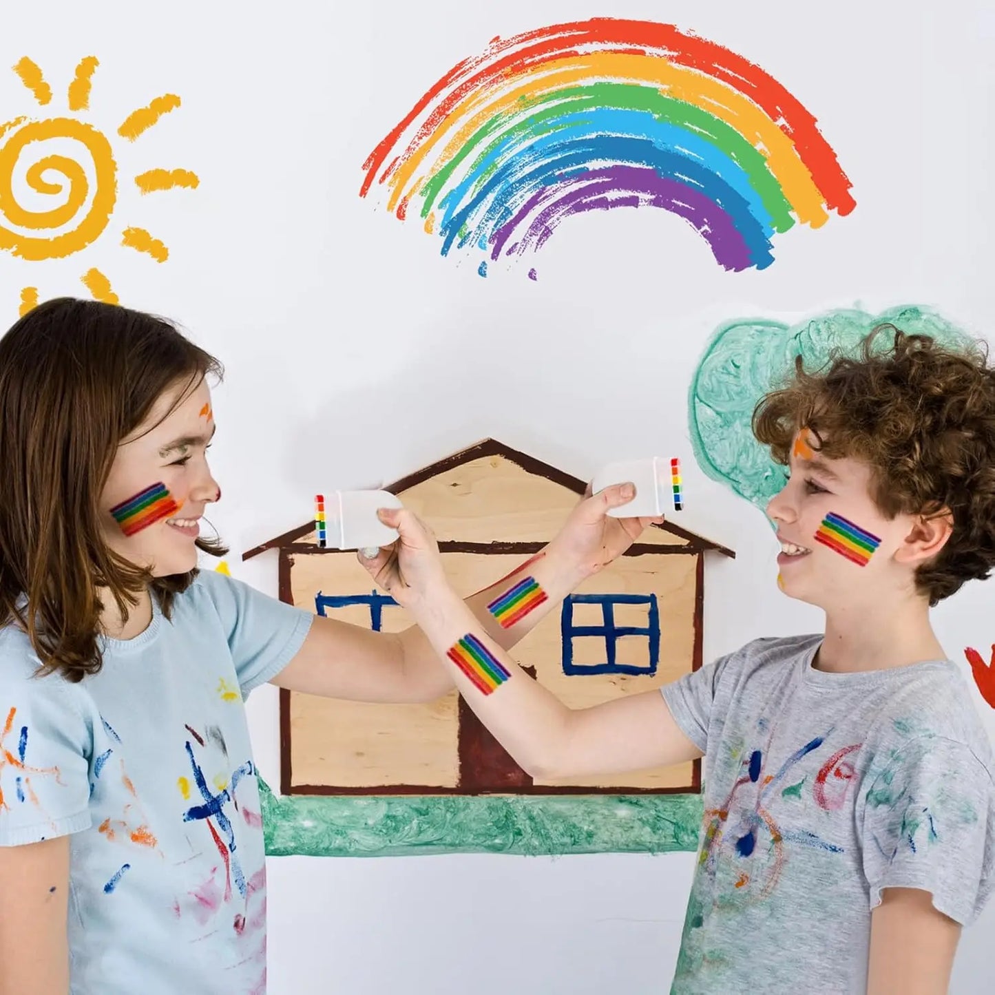 Rainbow Crayon Paint Rainbow Birthday Party Colourful Theme Party Accessories Party Family Costume Gift Pocket Size Peaceful Pleasures Health and Wellness
